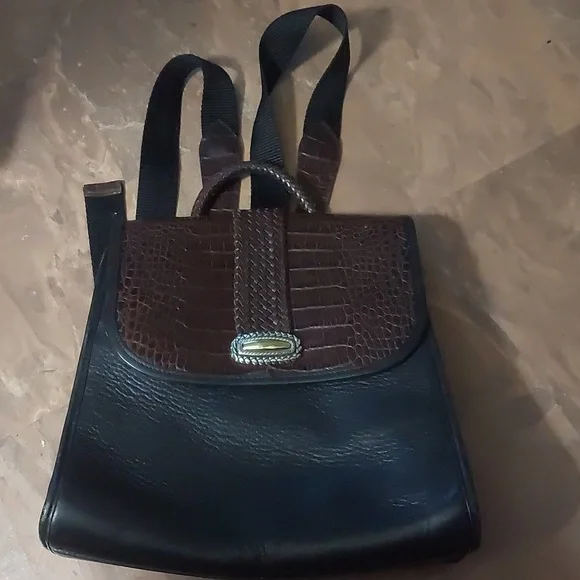 Brighton | Bags | Vintage Brighton Black Brown Leather  display picture 2